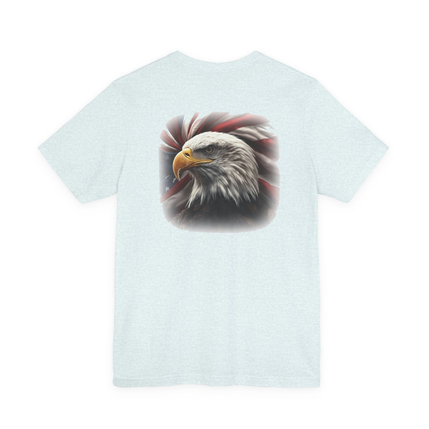 Patriotic Bald Eagle T-Shirt - American Flag Graphic Tee