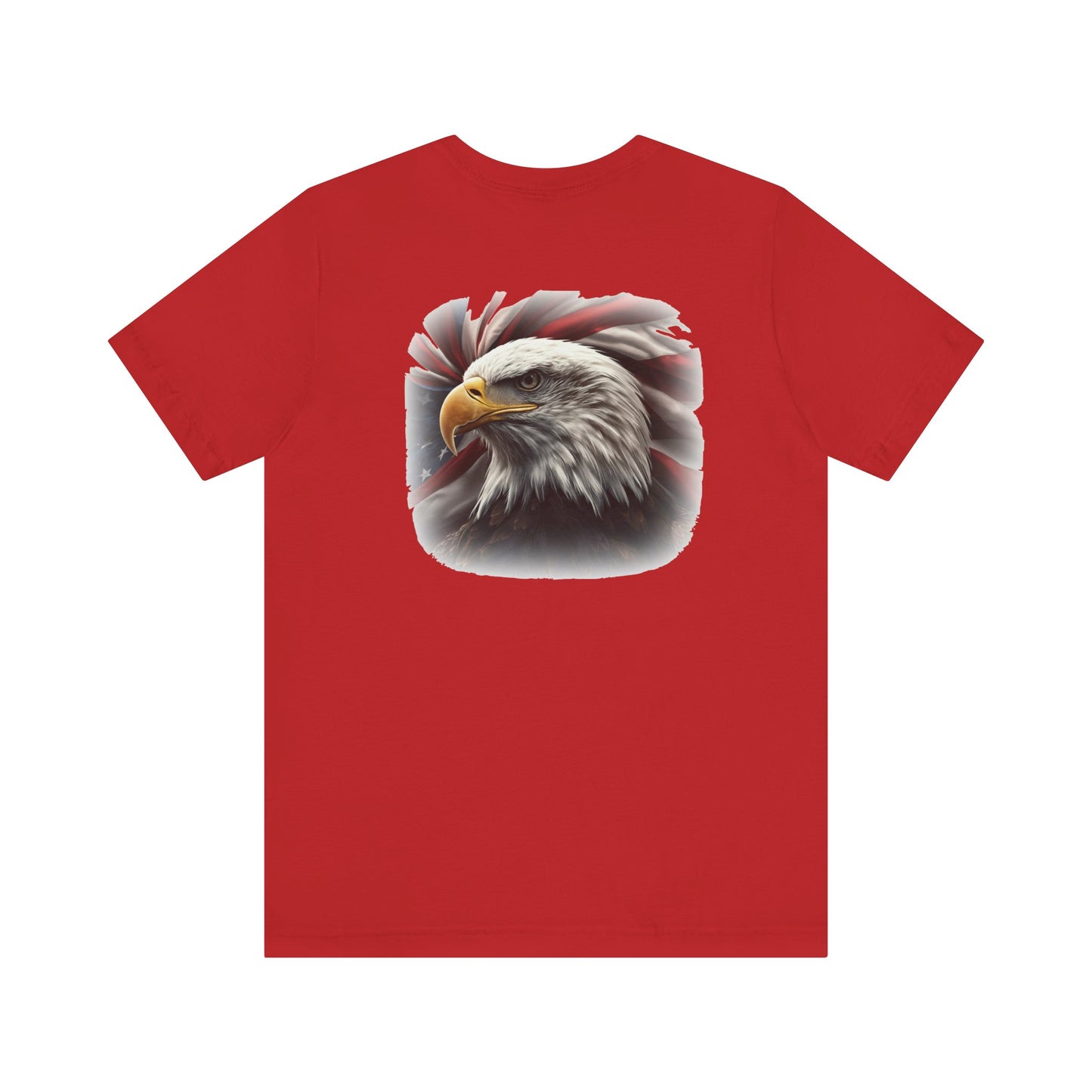 Patriotic Bald Eagle T-Shirt - American Flag Graphic Tee