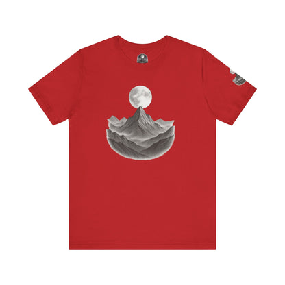 Mountain Moon Unisex Tee | Nature Lover Gift | Graphic T-Shirt | Adventure Apparel | Outdoor Enthusiast Fashion | Casual Wear