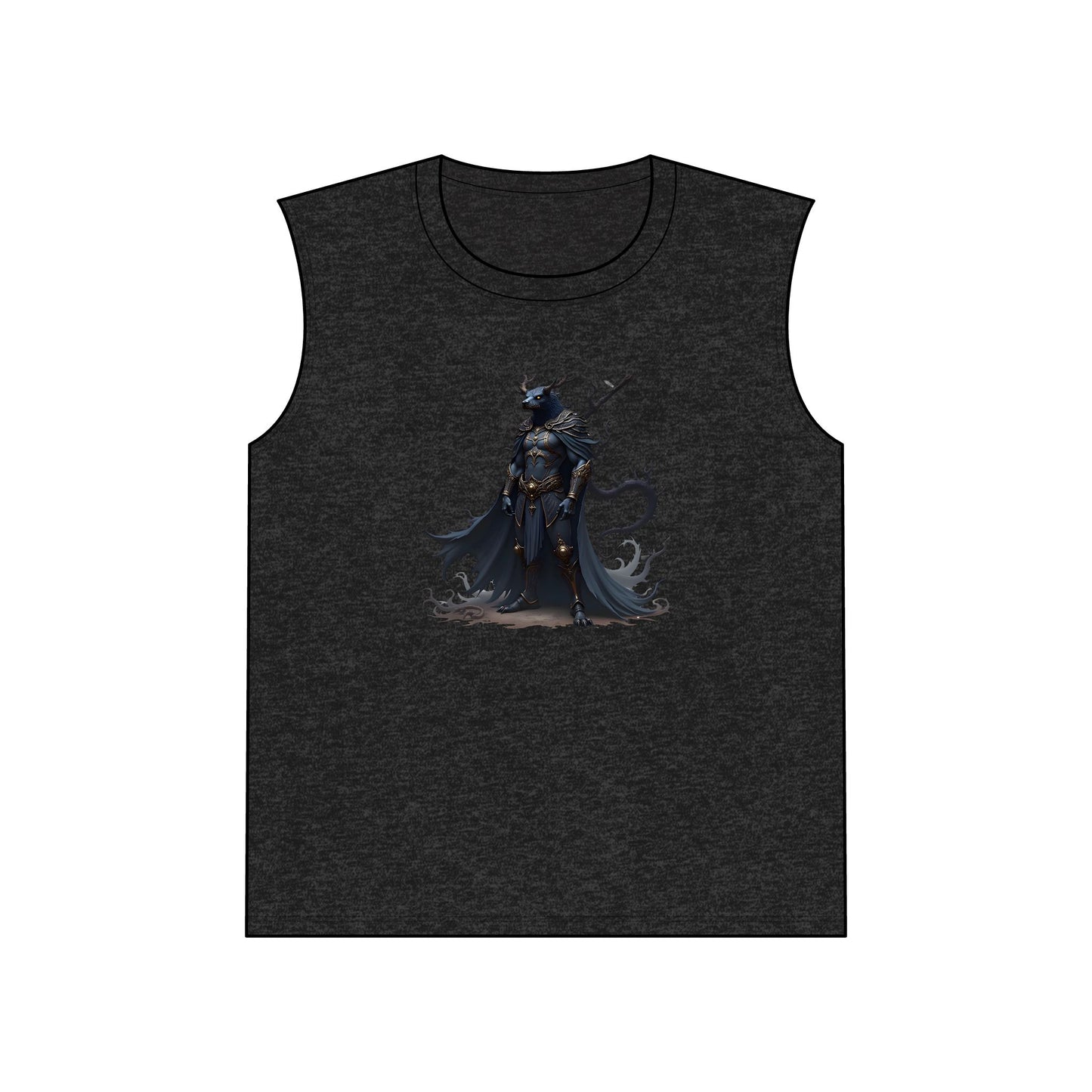 Dark Knight Demon Tank Top — Gothic Fantasy Warrior Graphic Muscle Tee