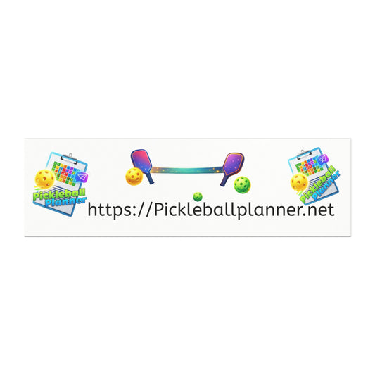 PickleballPlanner.net Car Magnet — Pickleball Logo & Website Promotional Magnet