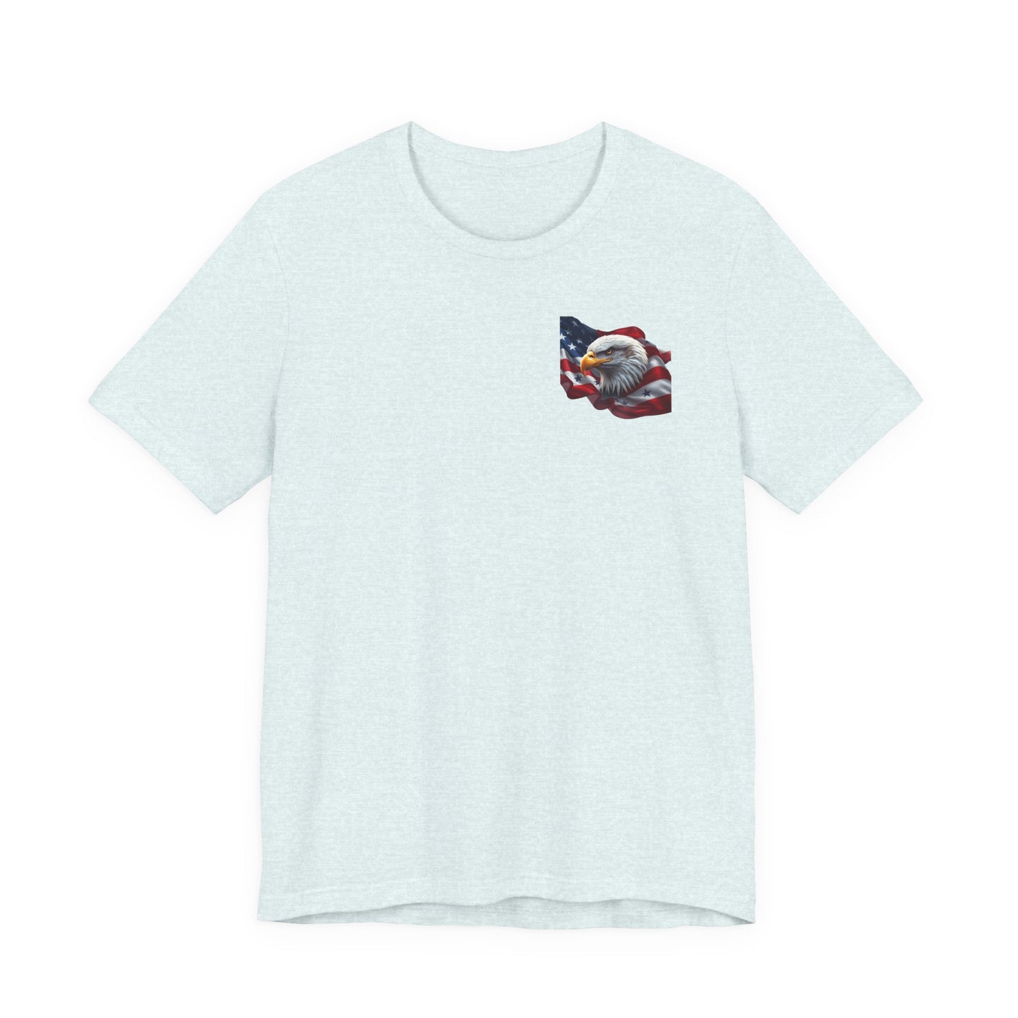 Patriotic Bald Eagle T-Shirt - American Flag Graphic Tee