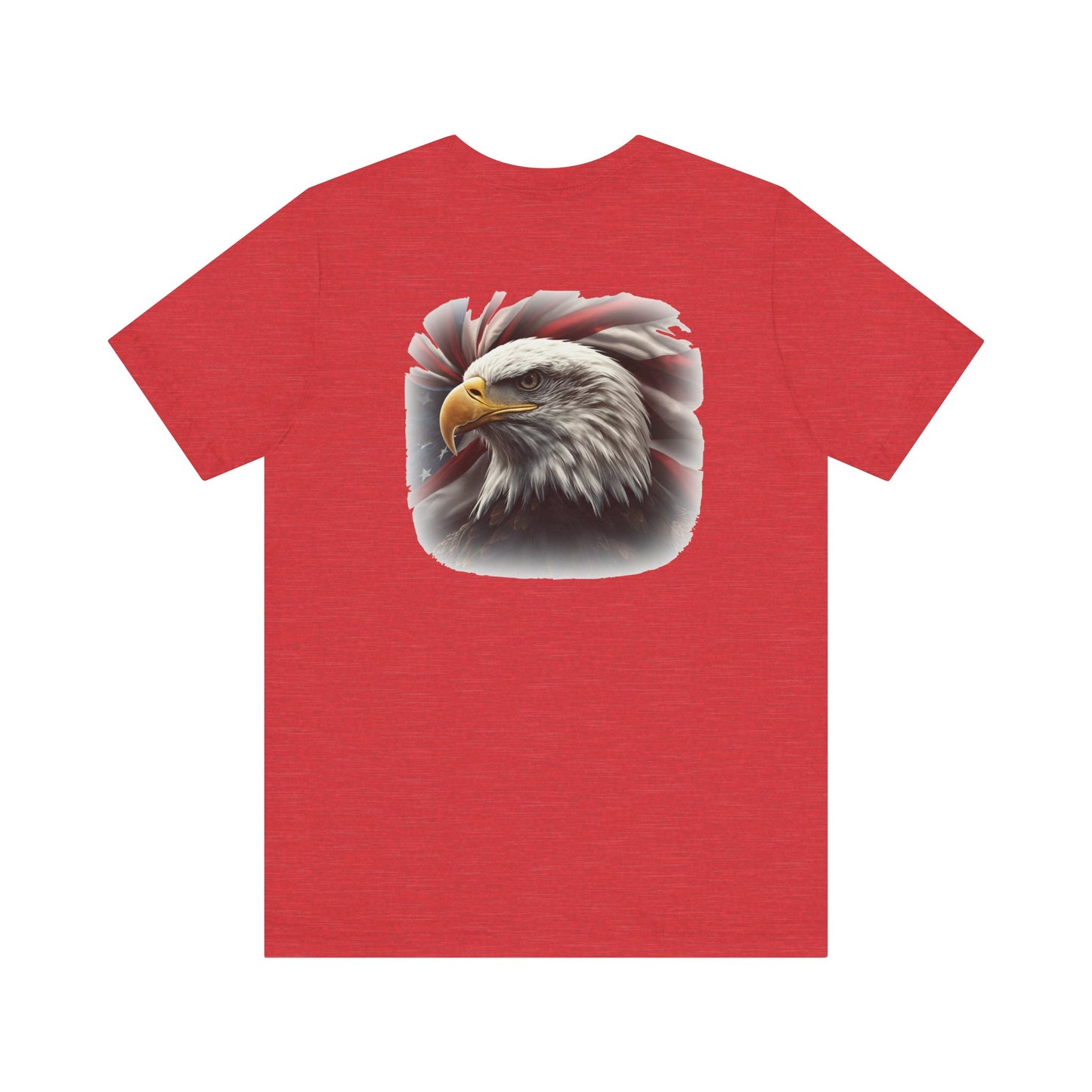 Patriotic Bald Eagle T-Shirt - American Flag Graphic Tee