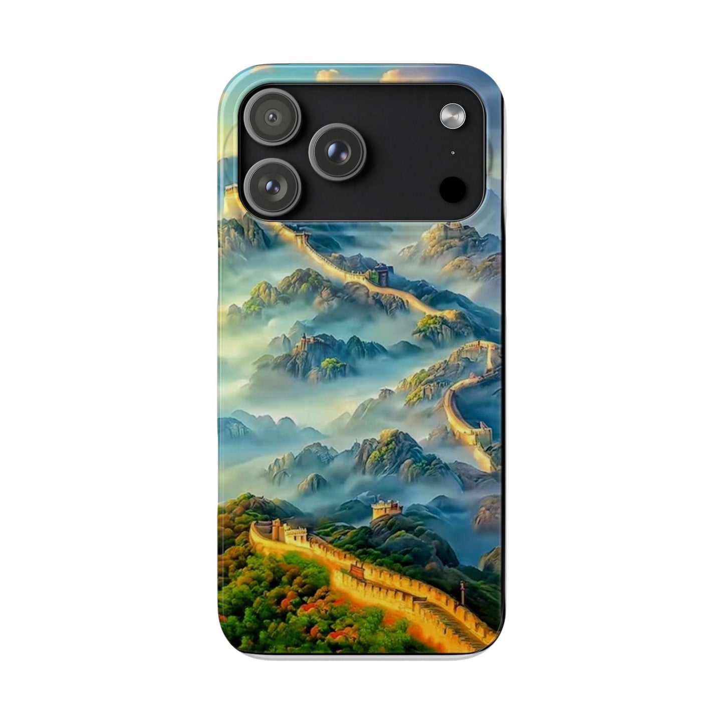 Great Wall Landscape Phone Case — Scenic Mountainous Sunrise Snap Case