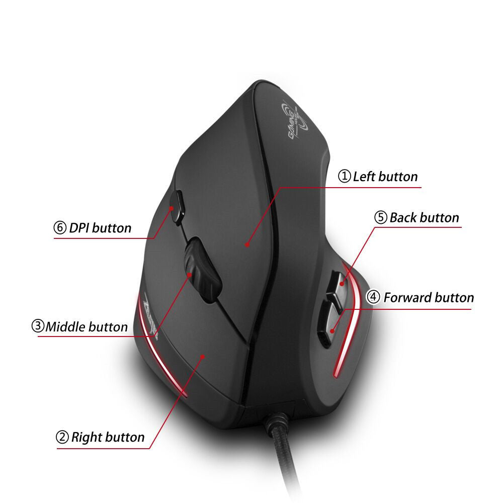 Vertical Gaming Mouse Controller Vertical