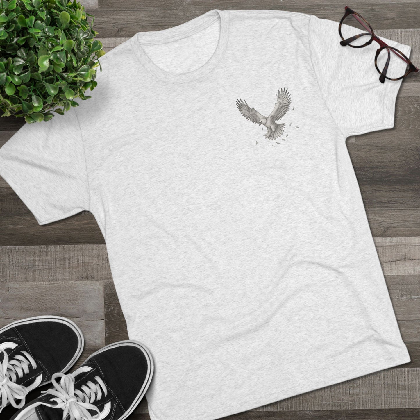 Eagle Soar Unisex Tri-Blend Tee - Nature Inspired - 🐾 Unisex Tri-Blend Crew Tee — Soft, Stylish & Made for Nature Lovers