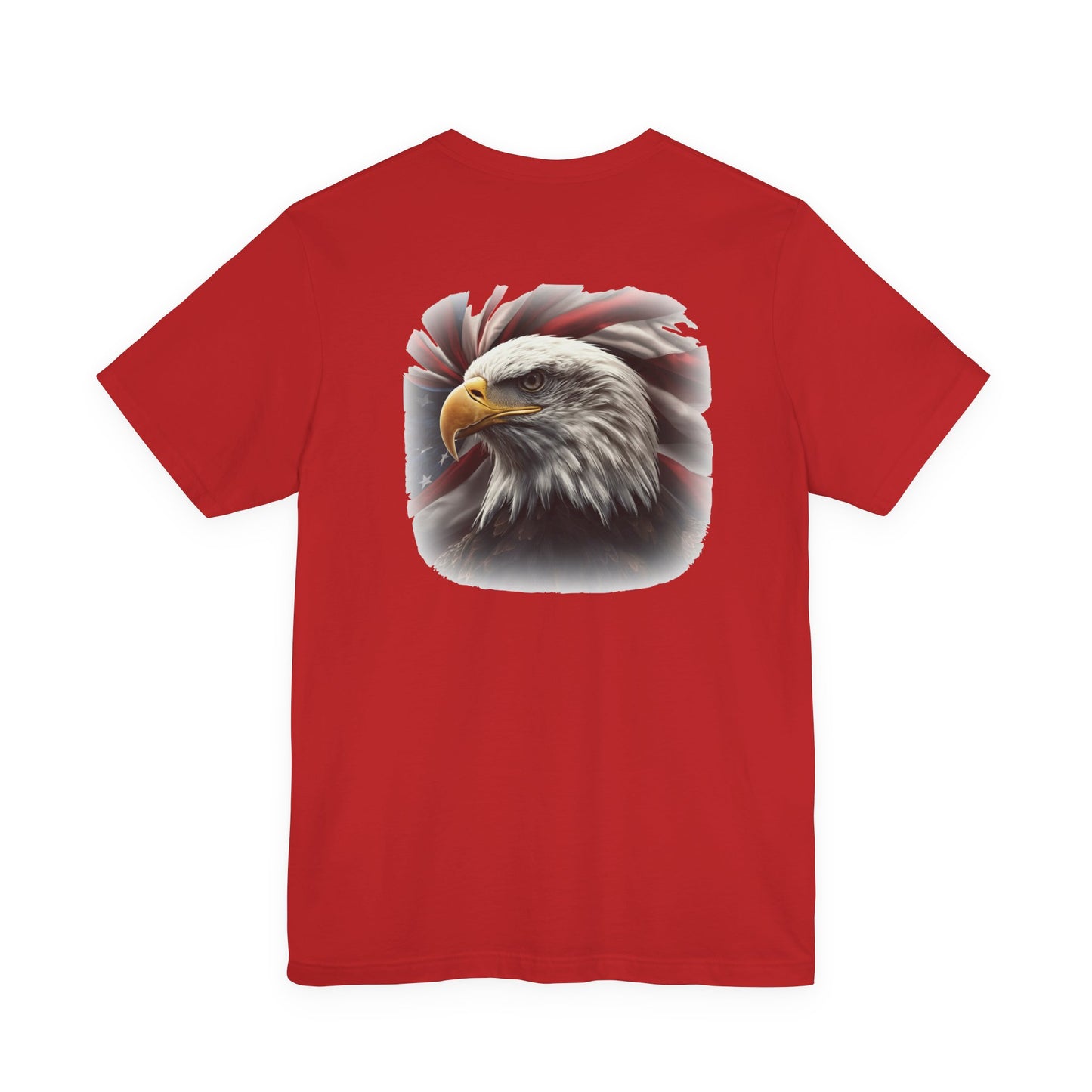 Patriotic Bald Eagle T-Shirt - American Flag Graphic Tee