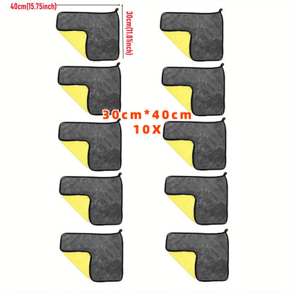 10/5PCS VAT Dyeing Car Wash Microfiber Towel Cleaning Drying Cloth Drying Towel Car Care Detailing Car Wash Towel Supplies