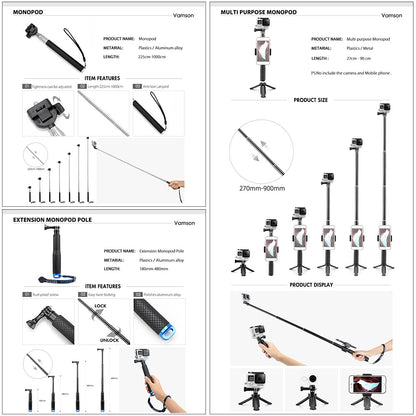 Action camera accessories