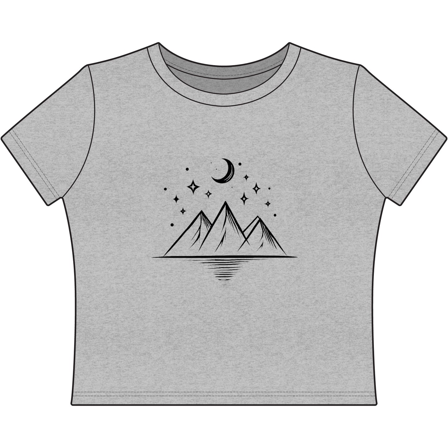 Mountain Moon Women's Baby Tee