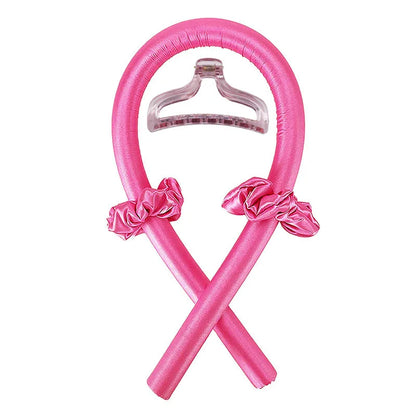 Heatless Curling Rod Headband Lazy Natural Soft Wave DIY Hair Rollers Curling Rod Curls with Hair Claw Clip Salon Styling Tools