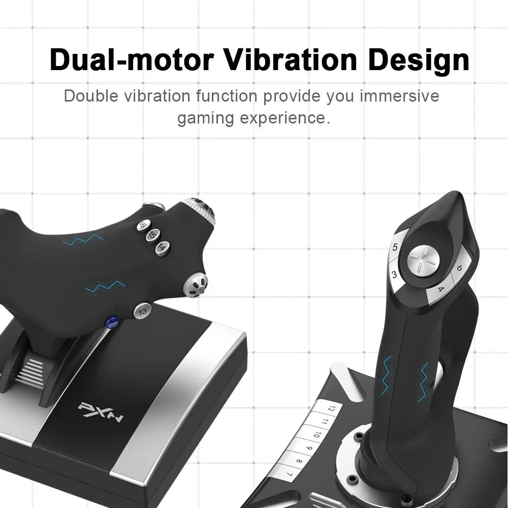 PXN-2119 Pro Flight Stick Joystick Controller For PC Joystick Gamepad Flight Controller Stick Joystick Gaming Flight Controller