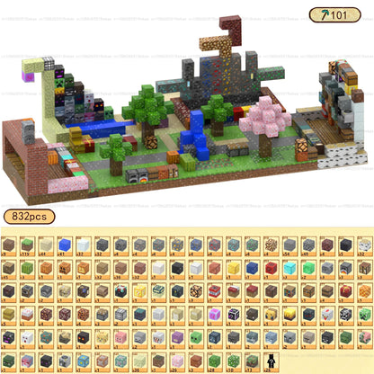 Magnetic Building Blocks Toy Build Mine Magnet World Construction Set STEM Sensory Educational Christmas Gift