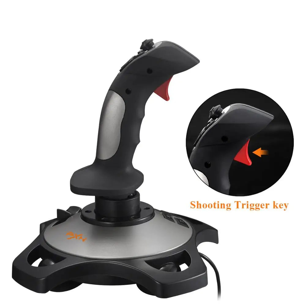 PXN 2113 Flight Stick Joystick Controller For PC 4 Axles Arcade Stick Joystick Gaming Joystick Gamepad Flight Stick Controller