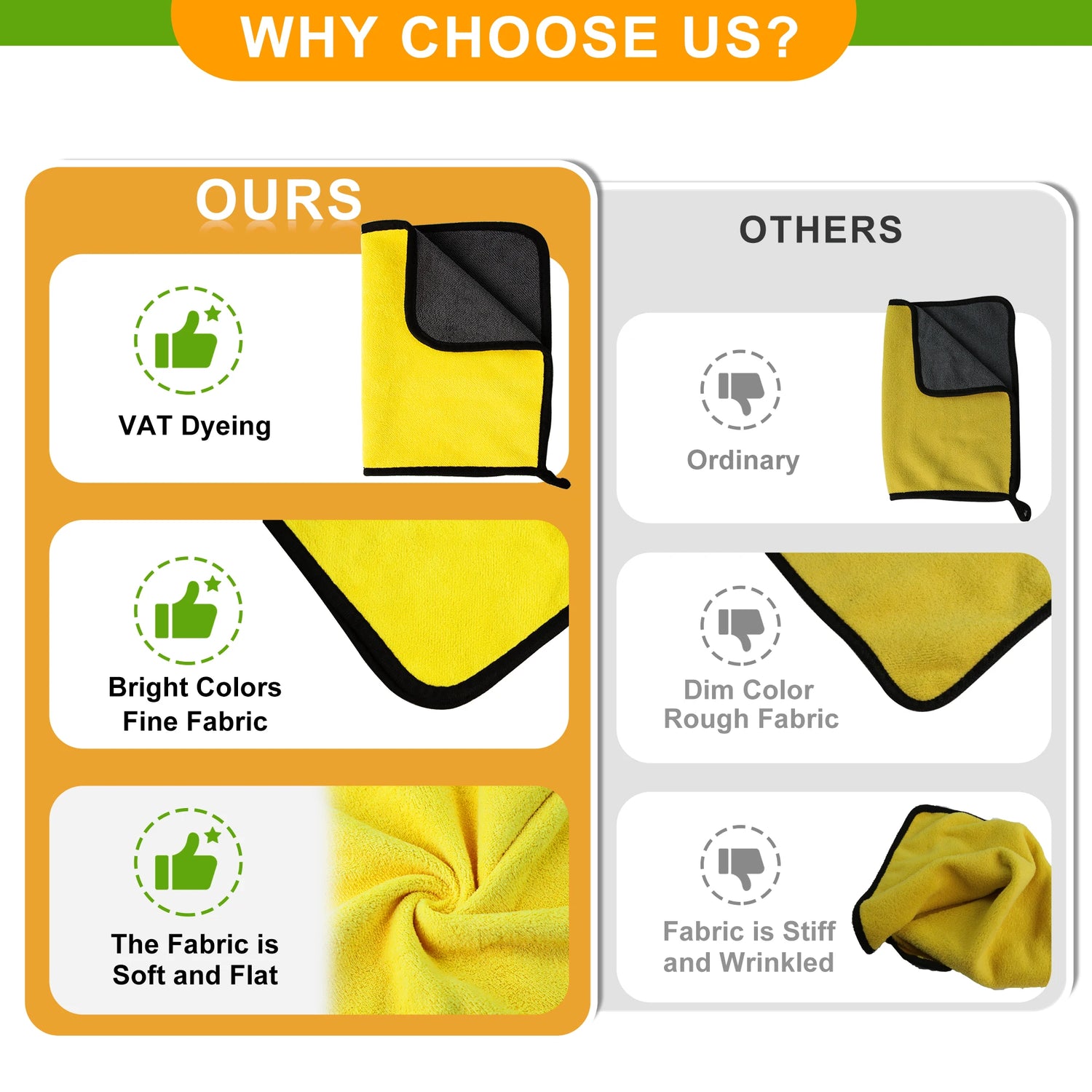 10/5PCS VAT Dyeing Car Wash Microfiber Towel Cleaning Drying Cloth Drying Towel Car Care Detailing Car Wash Towel Supplies