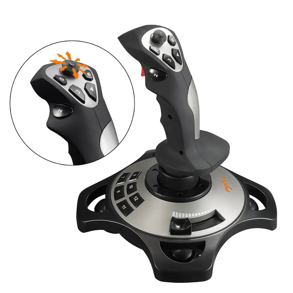 PXN 2113 Flight Stick Joystick Controller For PC 4 Axles Arcade Stick Joystick Gaming Joystick Gamepad Flight Stick Controller