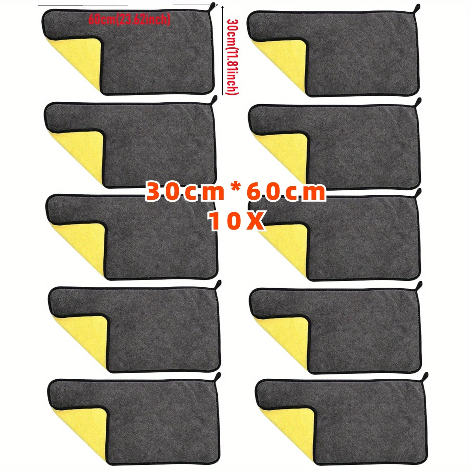 10/5PCS VAT Dyeing Car Wash Microfiber Towel Cleaning Drying Cloth Drying Towel Car Care Detailing Car Wash Towel Supplies