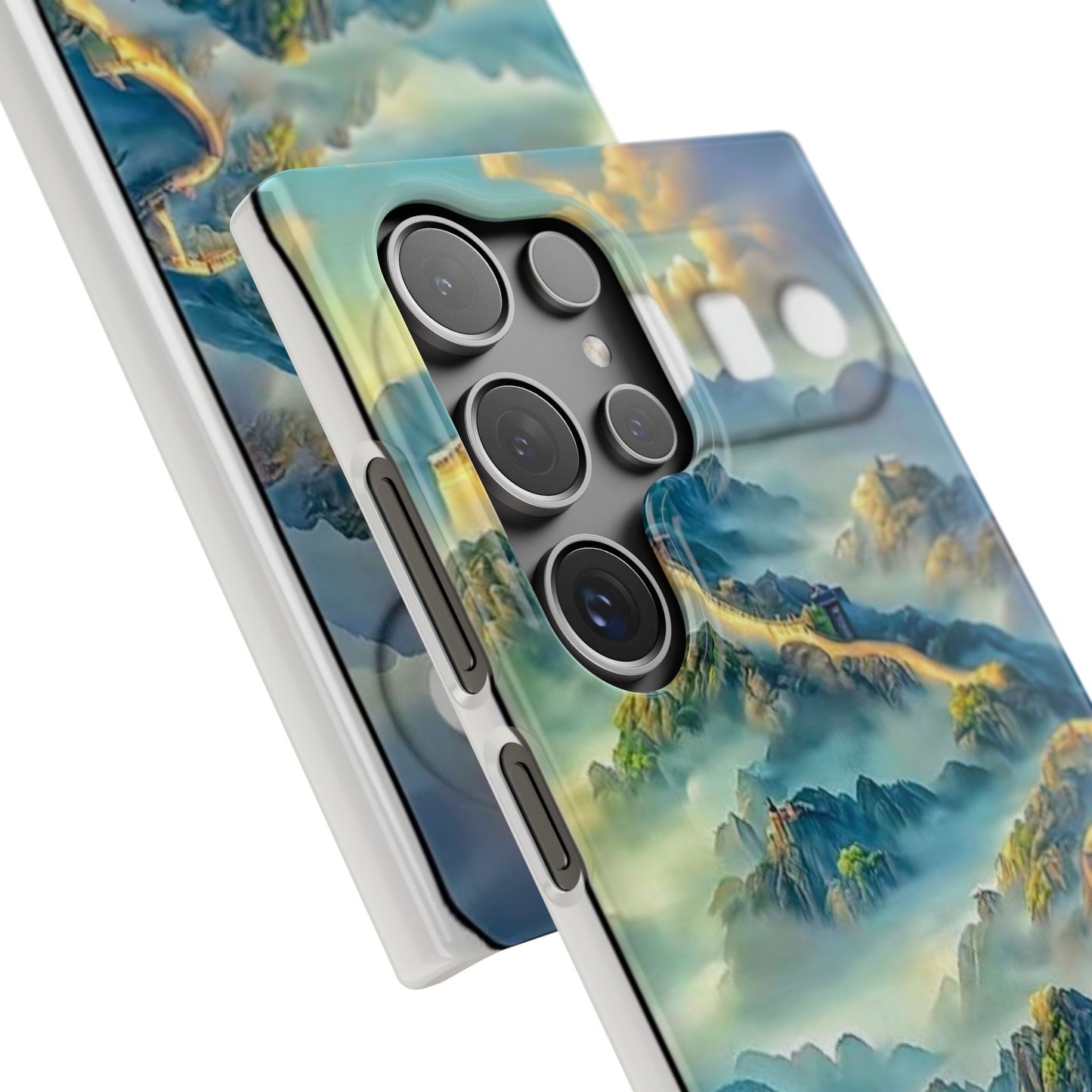 Great Wall Landscape Phone Case — Scenic Mountainous Sunrise Snap Case