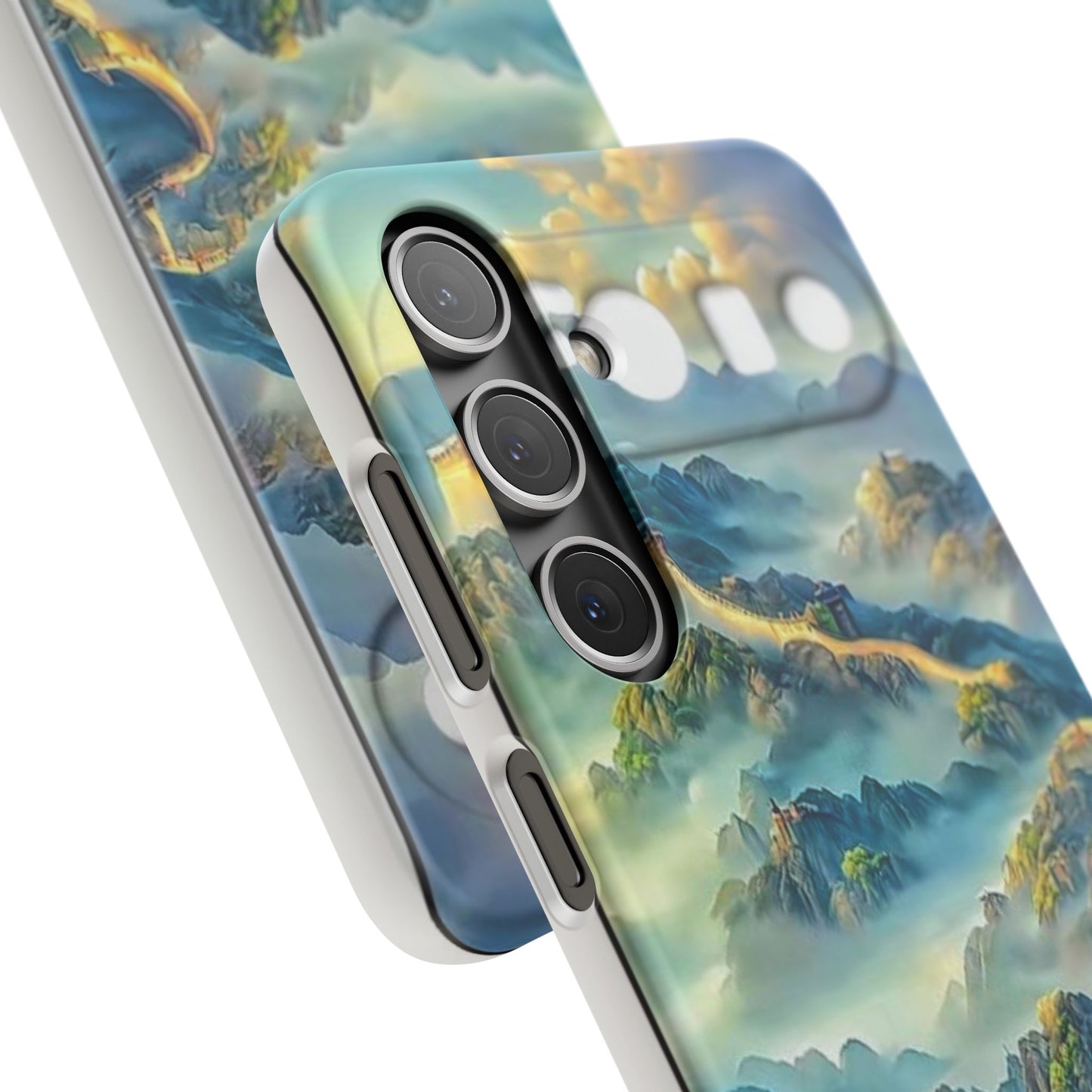 Great Wall Landscape Phone Case — Scenic Mountainous Sunrise Snap Case