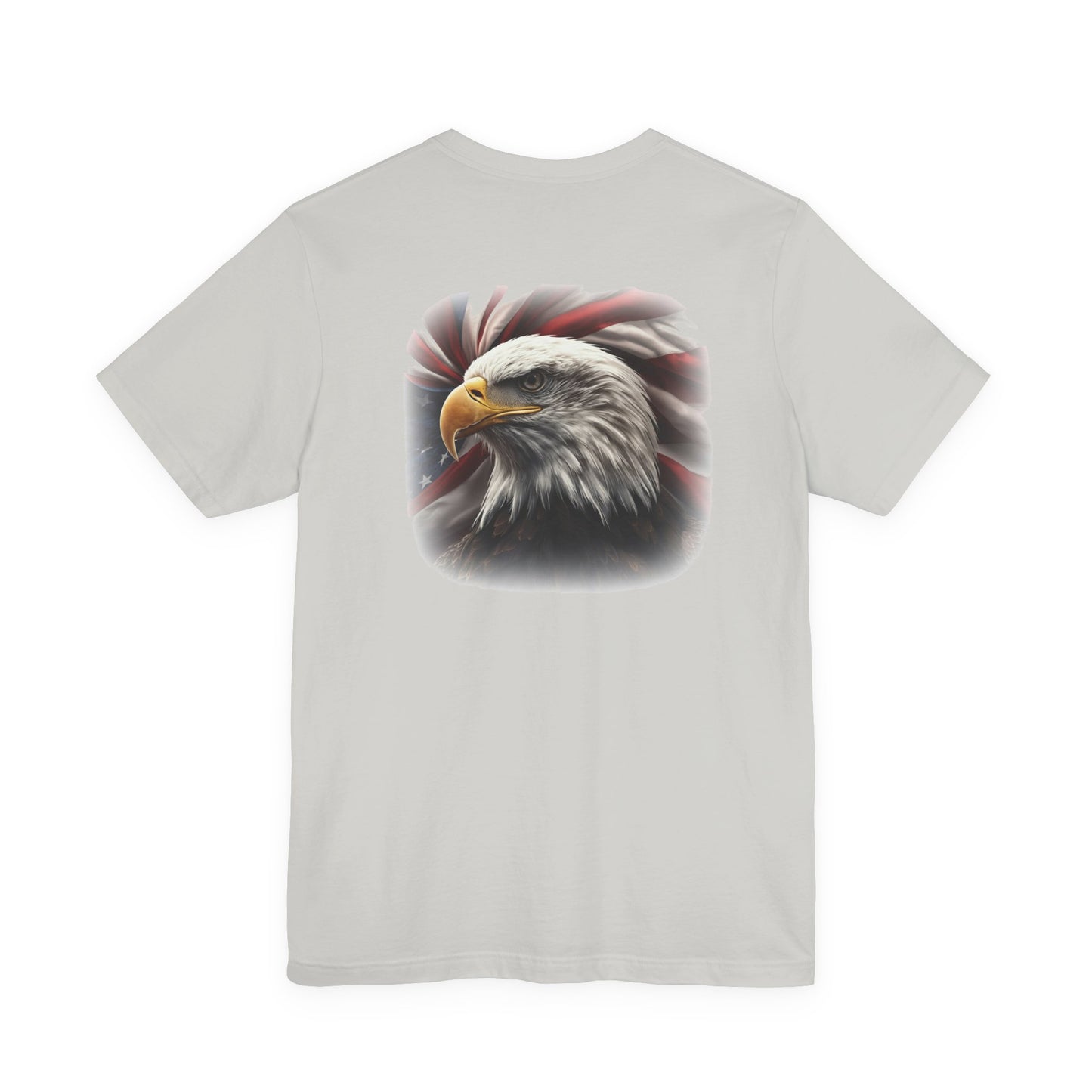 Patriotic Bald Eagle T-Shirt - American Flag Graphic Tee