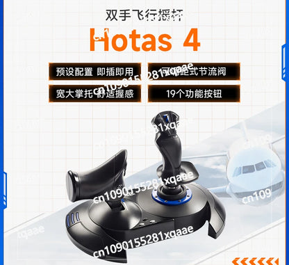 Advanced Two-handed Flight Game Joystick Emulator Dual Direction Control, Compatible with PC/PS4/PS5 Flight Simulation