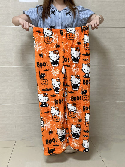 Y2K Hello Kitty Pajamas Pants Sanrio Anime Women&