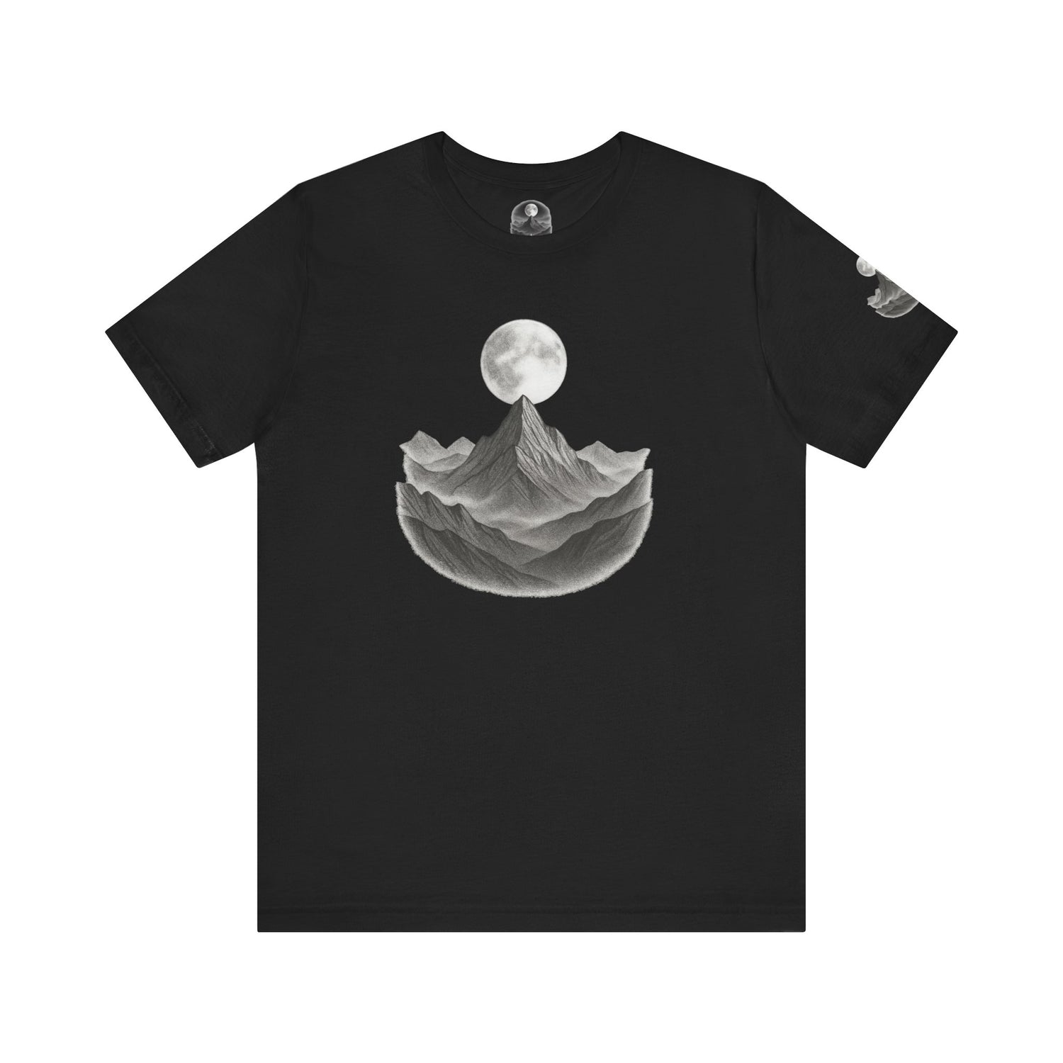 Mountain Moon Unisex Tee | Nature Lover Gift | Graphic T-Shirt | Adventure Apparel | Outdoor Enthusiast Fashion | Casual Wear