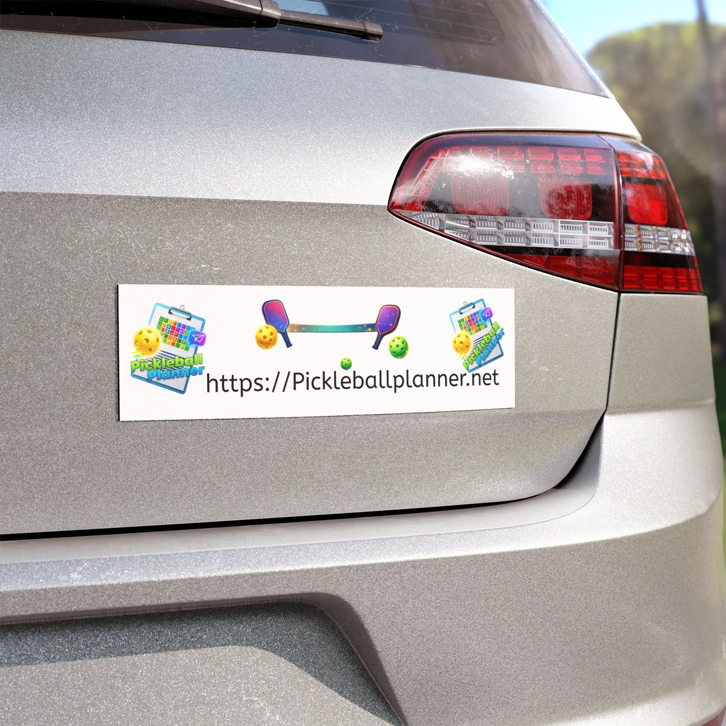 PickleballPlanner.net Car Magnet — Pickleball Logo & Website Promotional Magnet