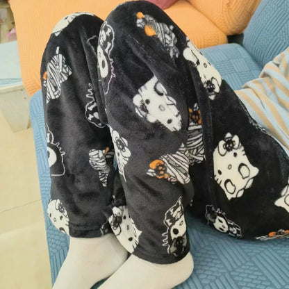 Y2K Hello Kitty Pajamas Pants Sanrio Anime Women&
