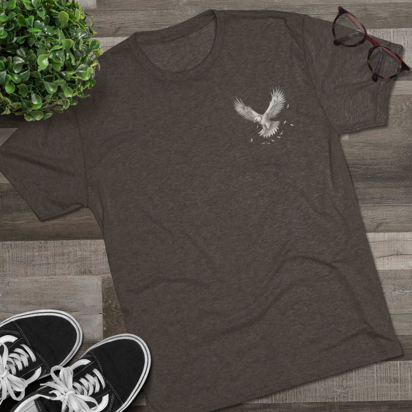 Eagle Soar Unisex Tri-Blend Tee - Nature Inspired - 🐾 Unisex Tri-Blend Crew Tee — Soft, Stylish & Made for Nature Lovers