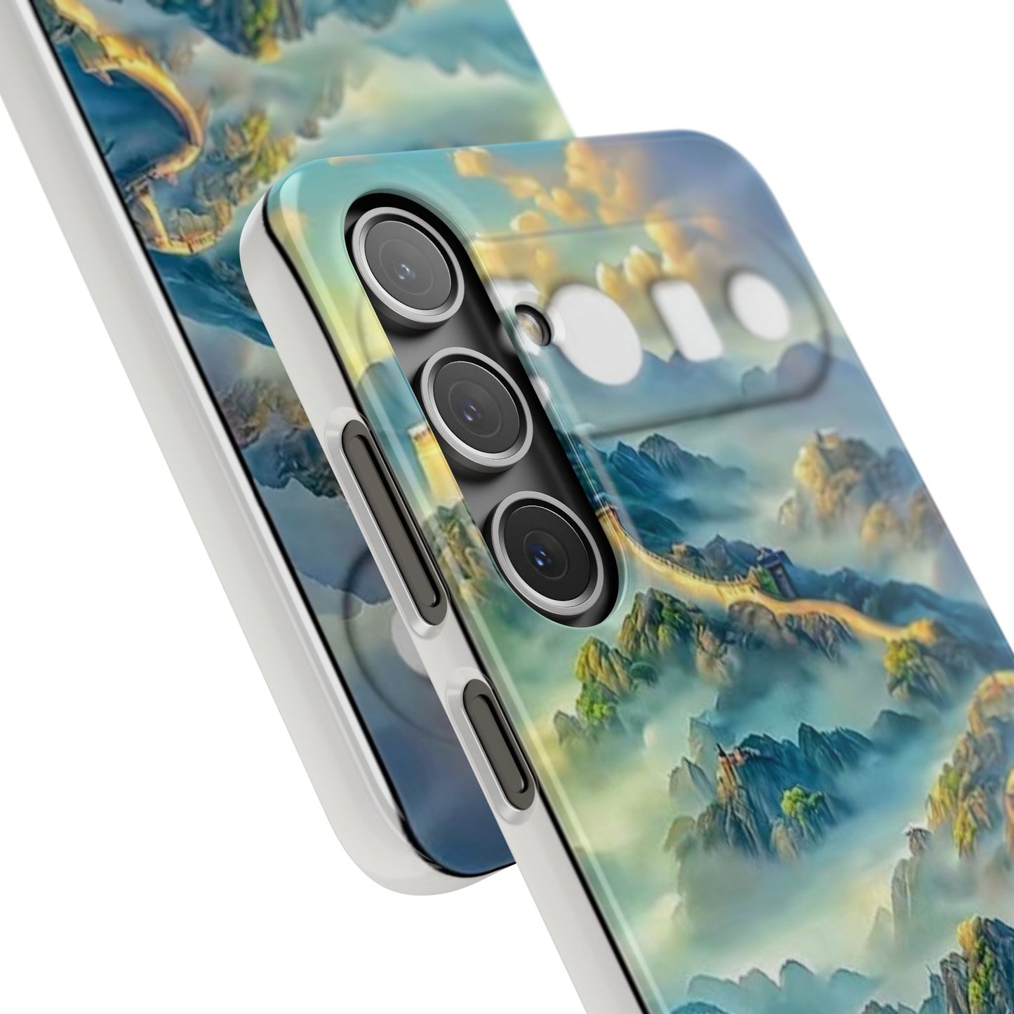 Great Wall Landscape Phone Case — Scenic Mountainous Sunrise Snap Case