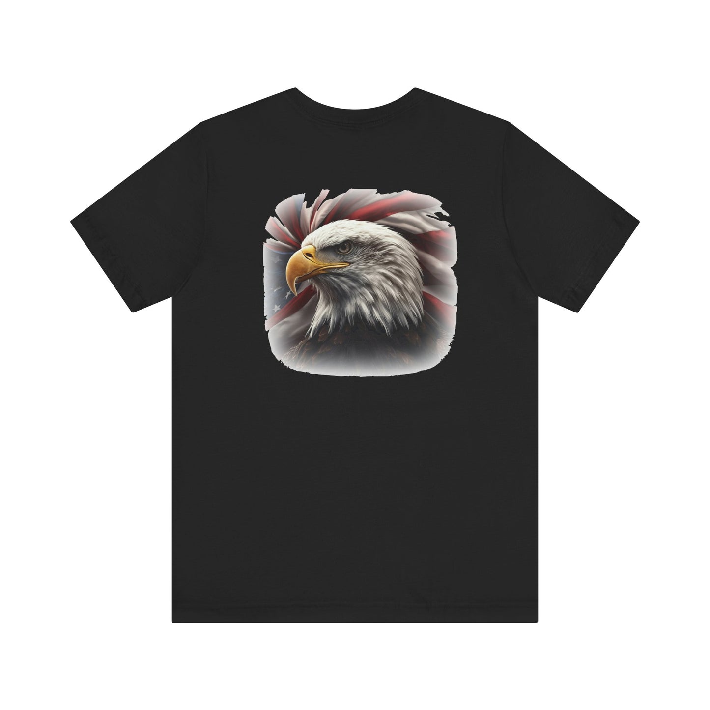 Patriotic Bald Eagle T-Shirt - American Flag Graphic Tee