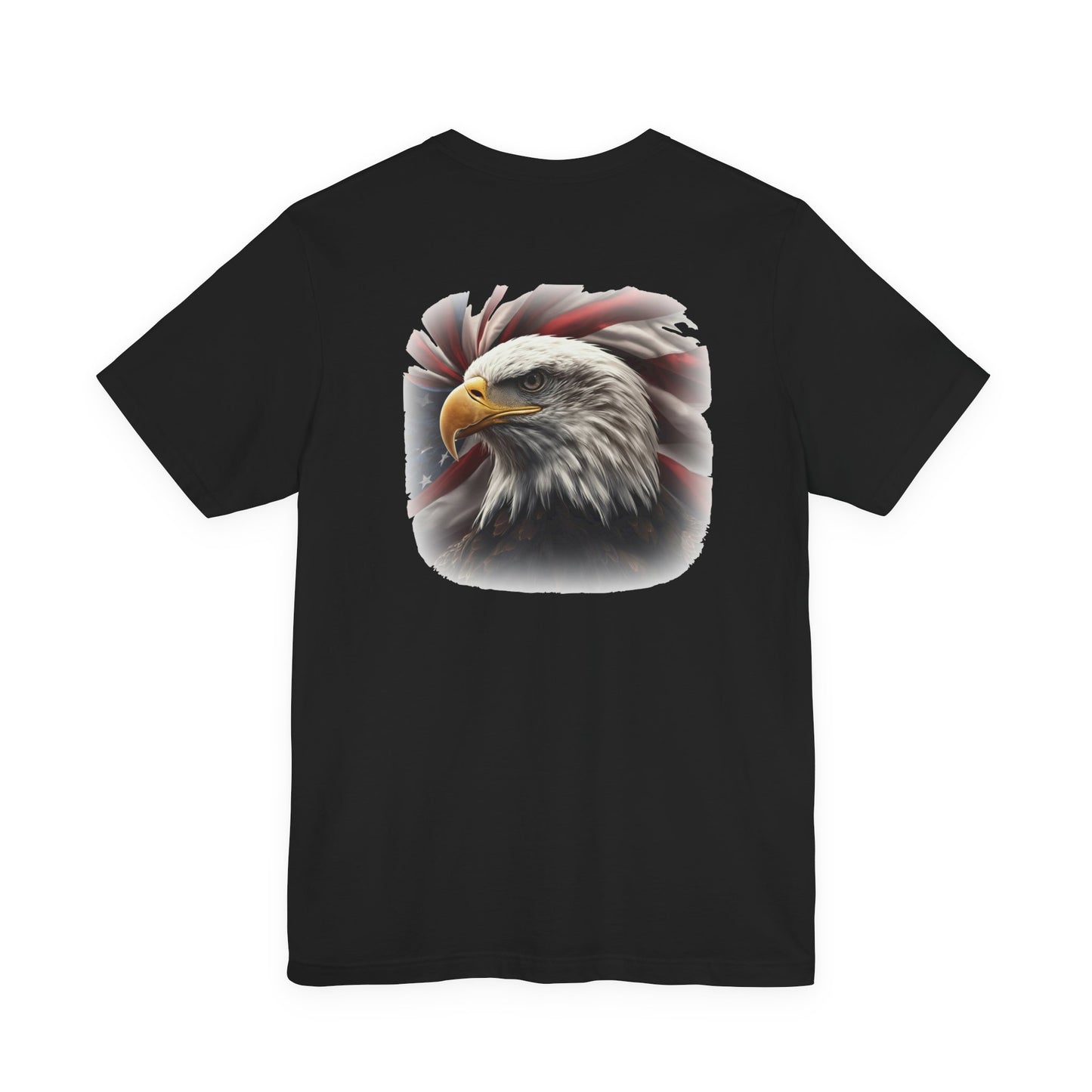 Patriotic Bald Eagle T-Shirt - American Flag Graphic Tee