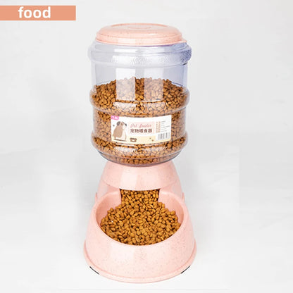 Large Capacity Pet Feeder &amp; Water Dispenser – Automatic Bowl for Cats &amp; Dogs
