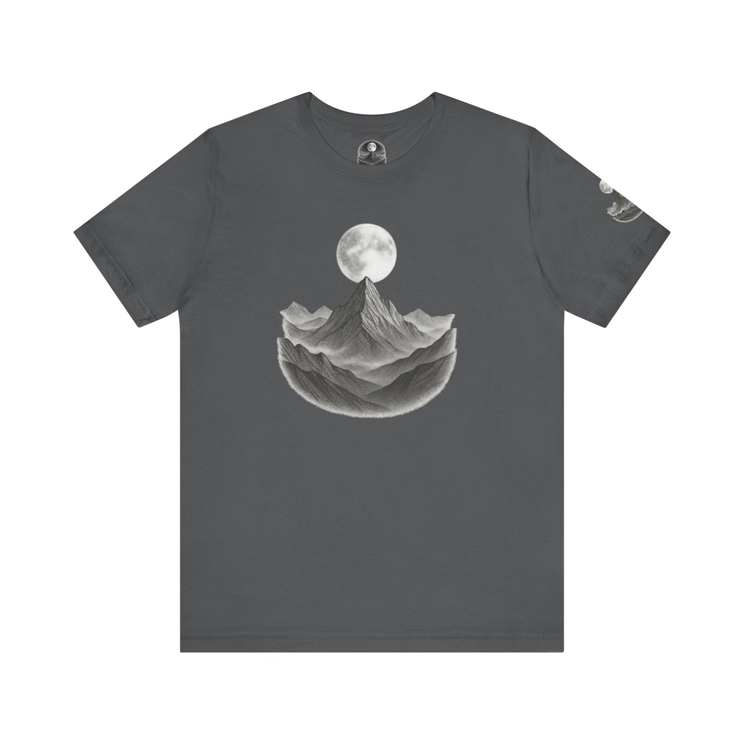 Mountain Moon Unisex Tee | Nature Lover Gift | Graphic T-Shirt | Adventure Apparel | Outdoor Enthusiast Fashion | Casual Wear