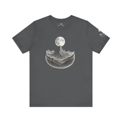 Mountain Moon Unisex Tee | Nature Lover Gift | Graphic T-Shirt | Adventure Apparel | Outdoor Enthusiast Fashion | Casual Wear