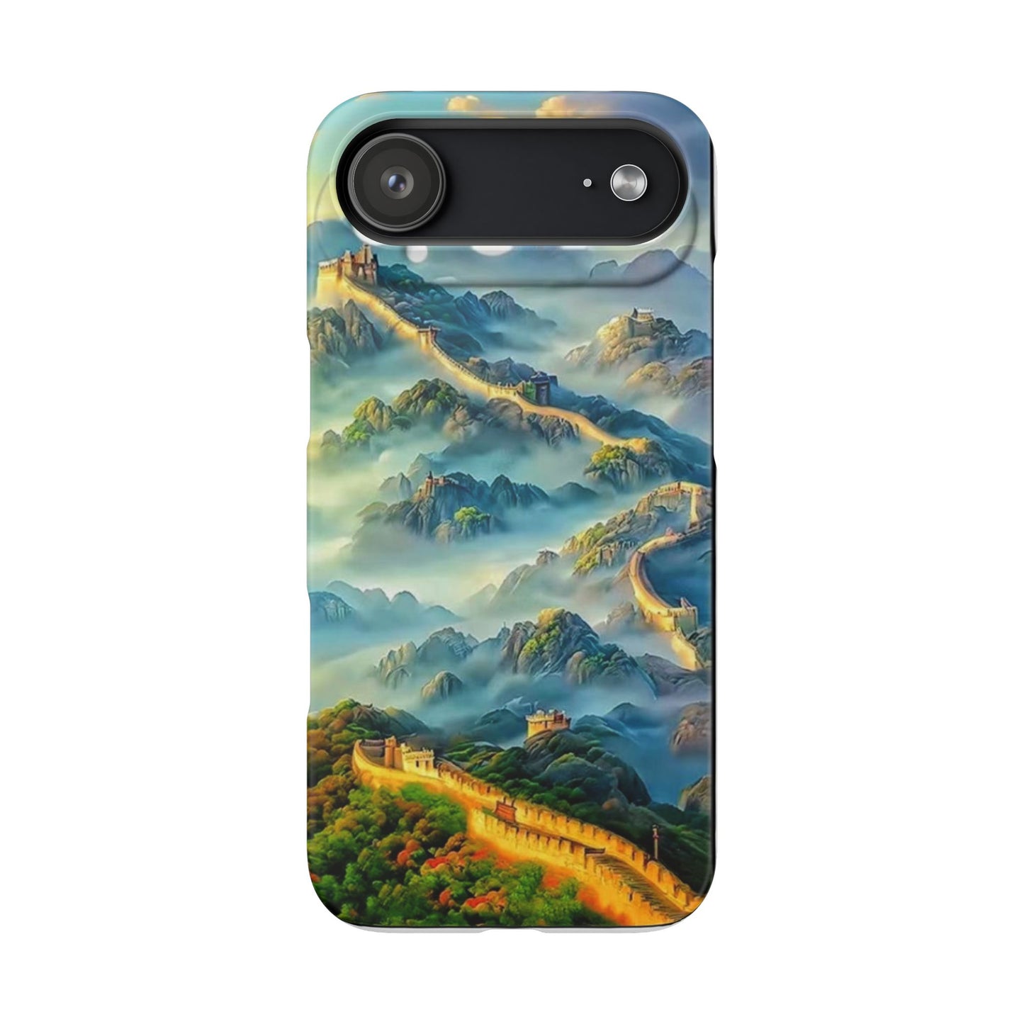 Great Wall Landscape Phone Case — Scenic Mountainous Sunrise Snap Case