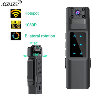 JOZUZE NEW WIth Wifi Hotspot Mini Camera 1080P Portable Digital Video Recorder Body Camera Night Vision DVR Miniature Camcorder