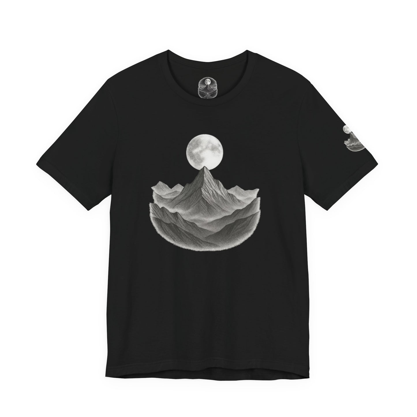 Mountain Moon Unisex Tee | Nature Lover Gift | Graphic T-Shirt | Adventure Apparel | Outdoor Enthusiast Fashion | Casual Wear