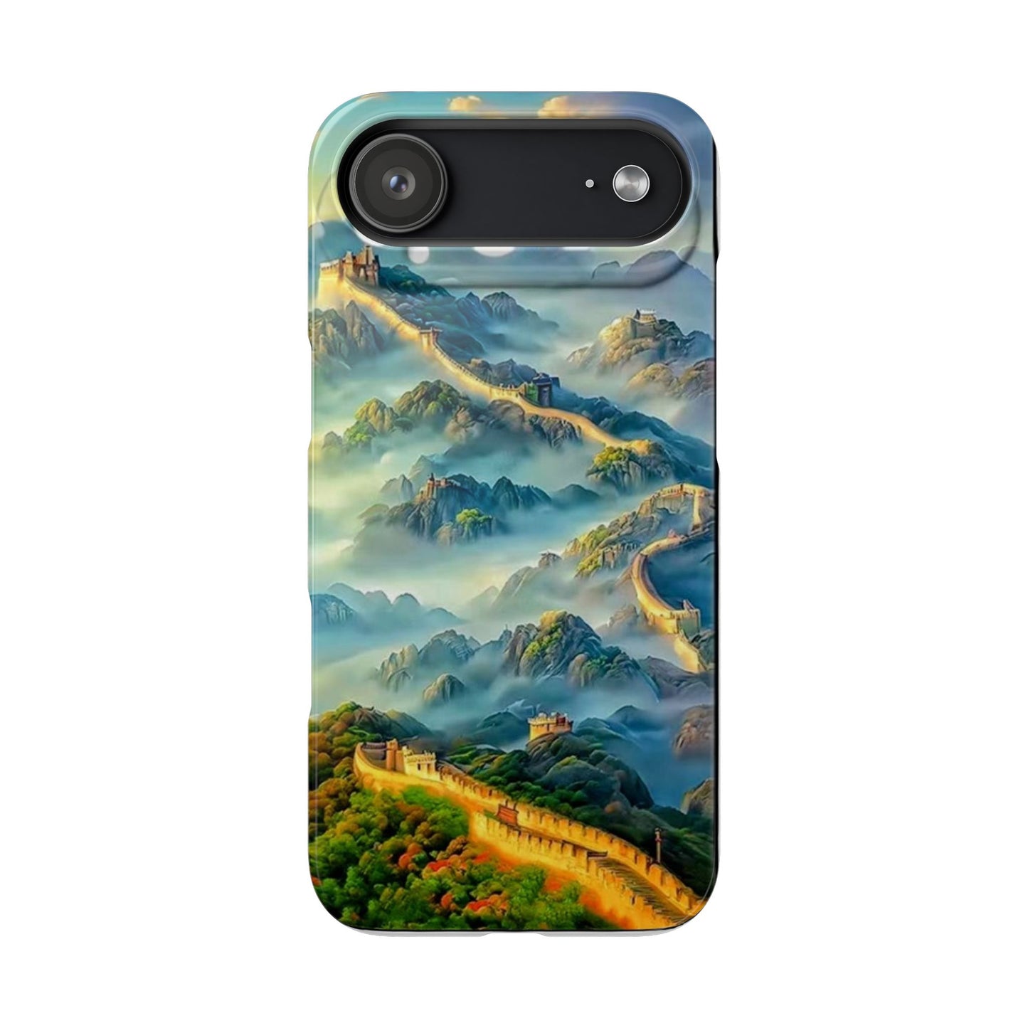 Great Wall Landscape Phone Case — Scenic Mountainous Sunrise Snap Case
