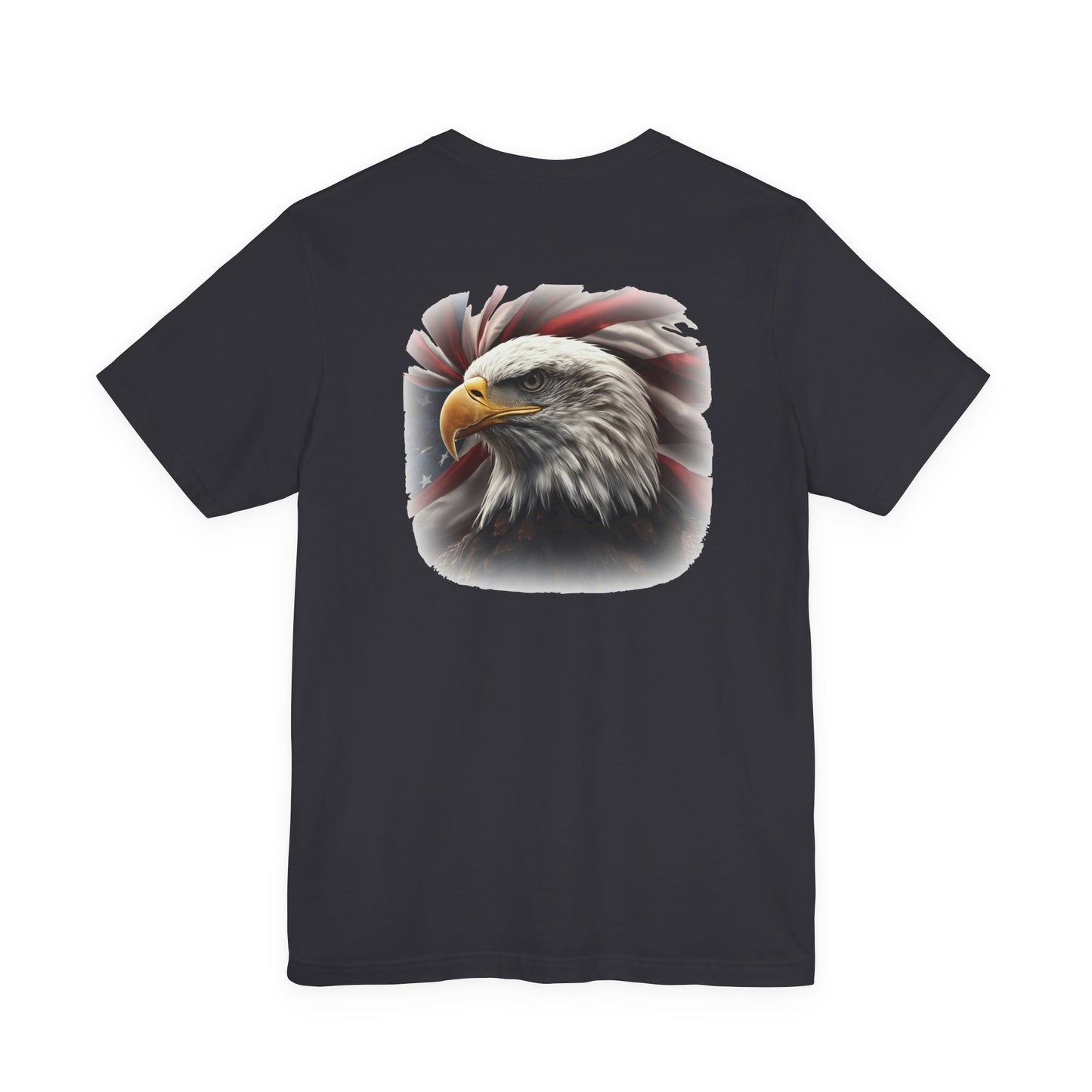 Patriotic Bald Eagle T-Shirt - American Flag Graphic Tee