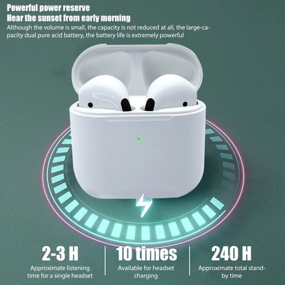 Pro 4 TWS Wireless Headphones Earphone Bluetooth-compatible 5.0 Waterproof Headset with Mic for Xiaomi iPhone Pro4 Earbuds
