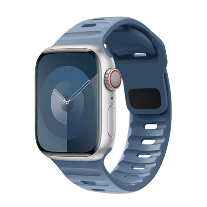 Silicone Sport Strap For Apple Watch Band 49mm 45mm 44mm 42mm 40mm 41mm 38 correa bracelet iwatch Series 9 8 7 6 5 4 3 se ultra