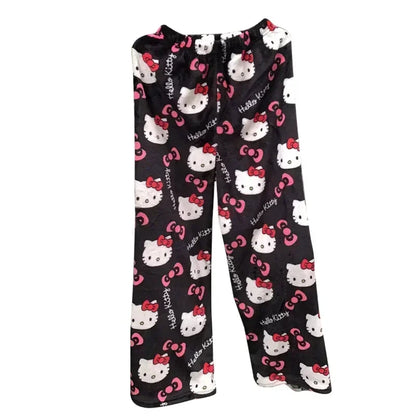 Y2K Hello Kitty Pajamas Pants Sanrio Anime Women&