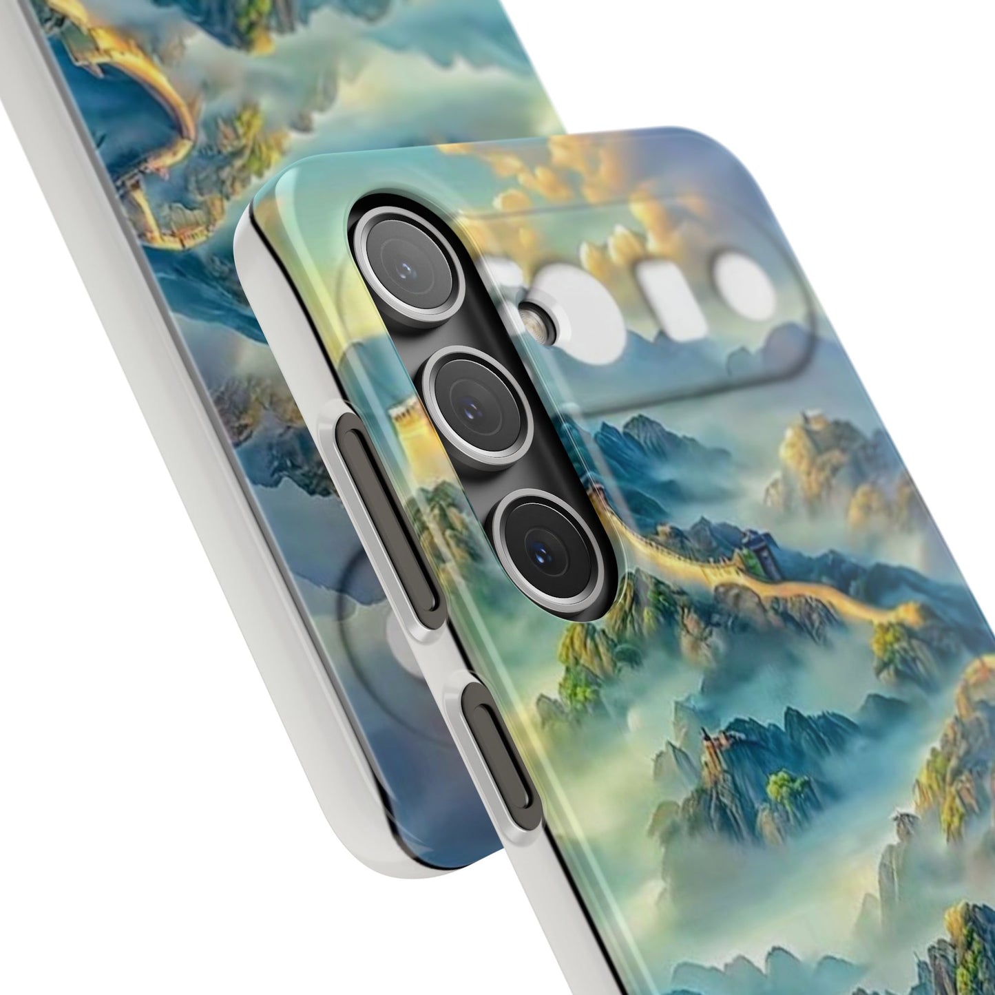 Great Wall Landscape Phone Case — Scenic Mountainous Sunrise Snap Case