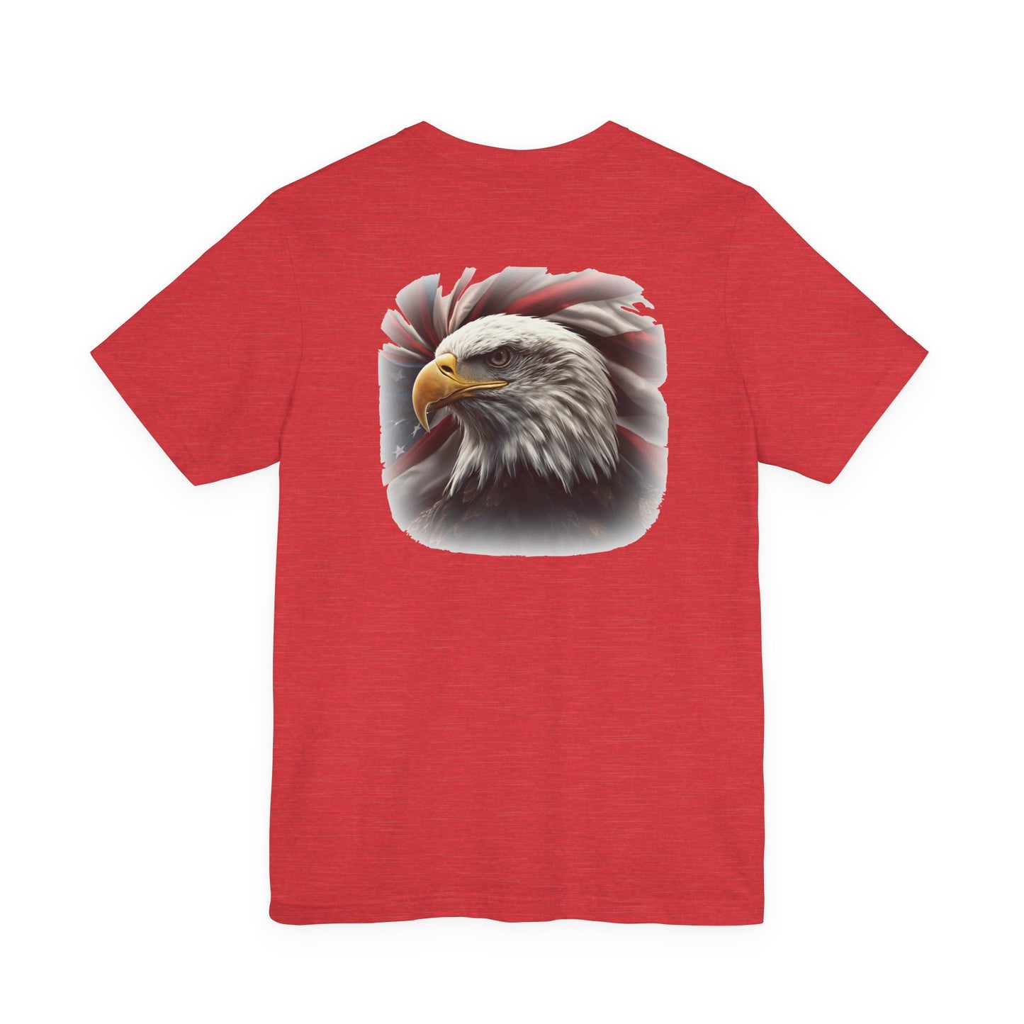 Patriotic Bald Eagle T-Shirt - American Flag Graphic Tee