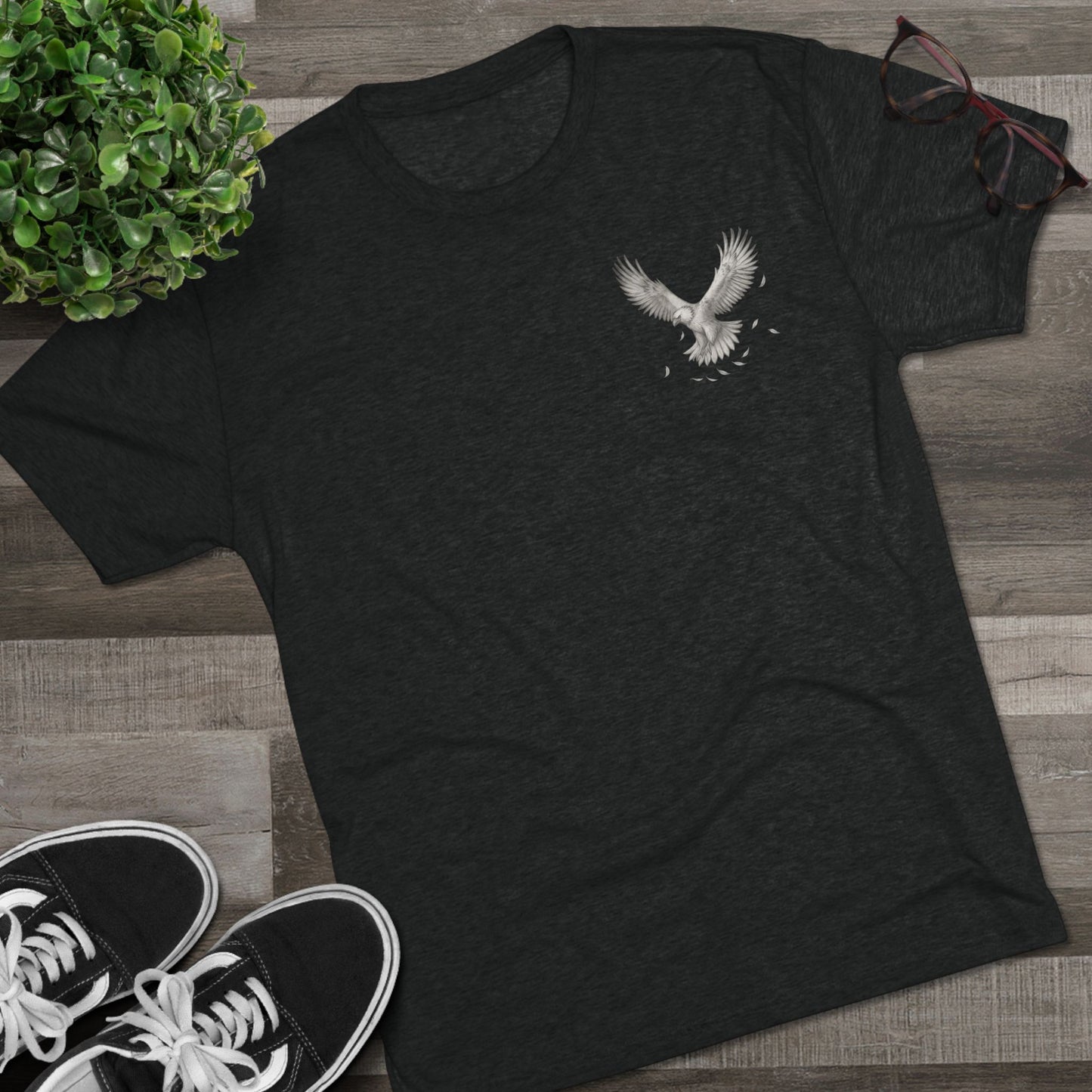 Eagle Soar Unisex Tri-Blend Tee - Nature Inspired - 🐾 Unisex Tri-Blend Crew Tee — Soft, Stylish & Made for Nature Lovers
