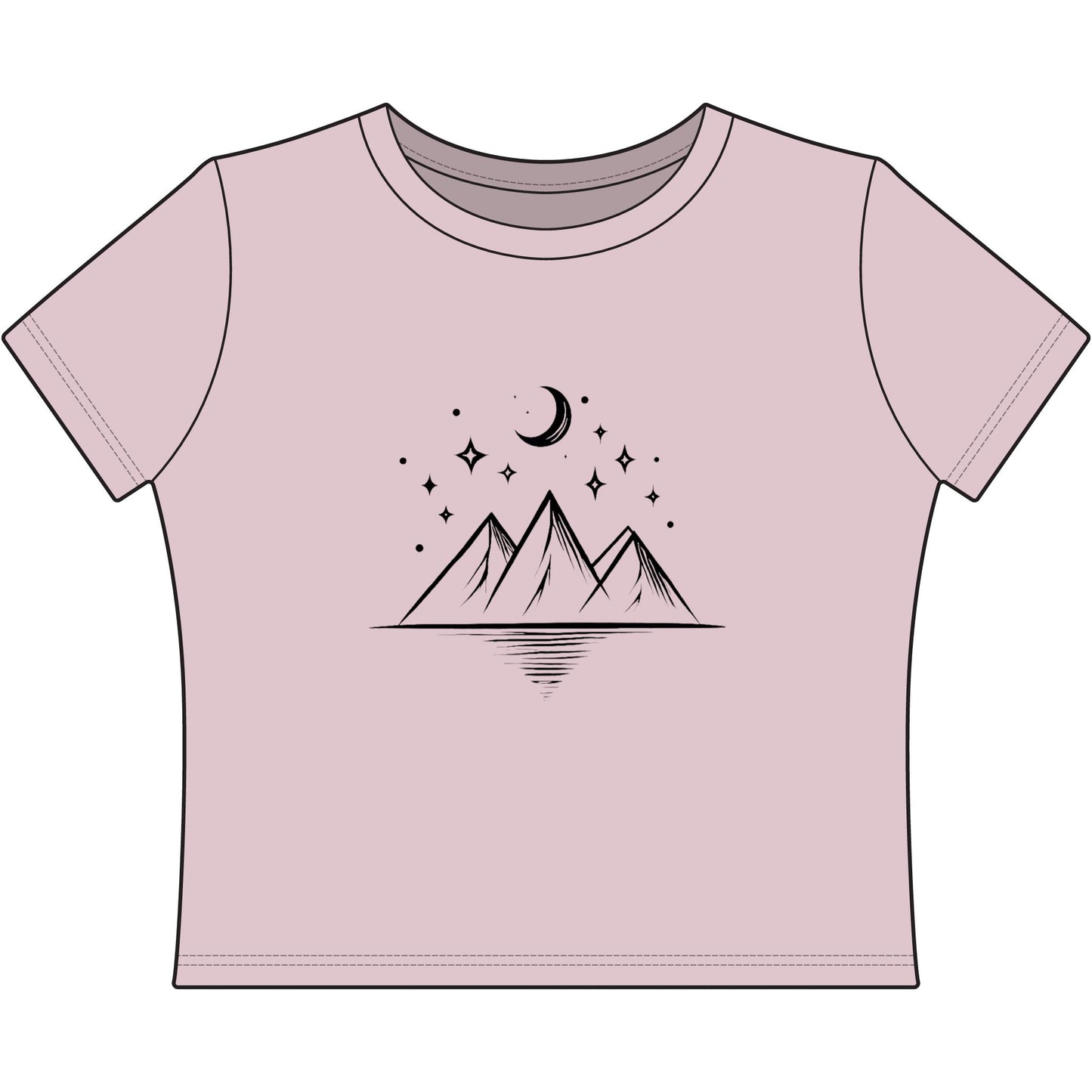Mountain Moon Women's Baby Tee