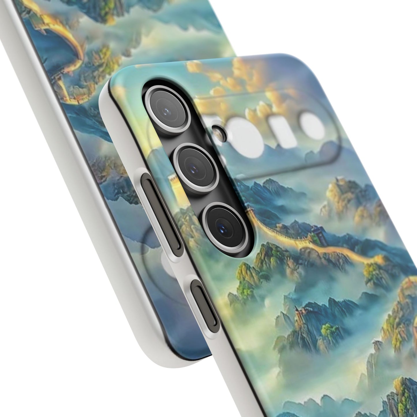 Great Wall Landscape Phone Case — Scenic Mountainous Sunrise Snap Case