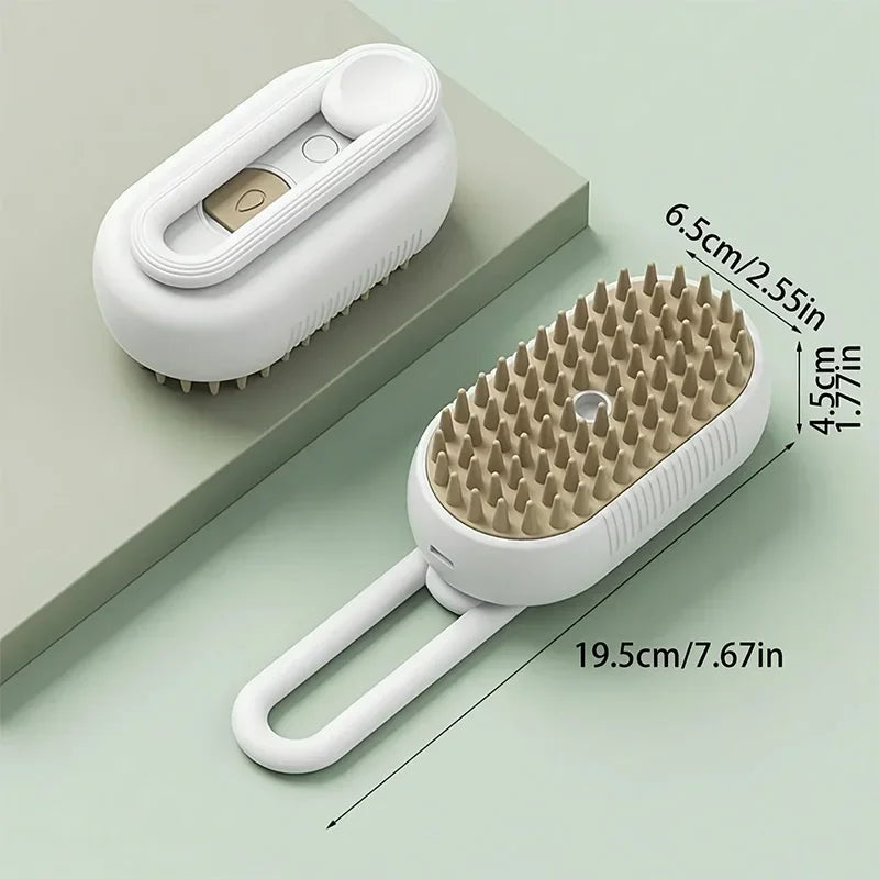 Xiaomi 3-in-1 Cat &amp; Dog Steam Brush – Electric Grooming &amp; Hair Removal Comb